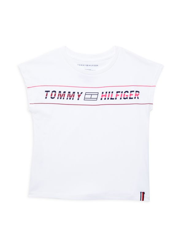 Tommy Hilfiger Girl's Logo Tee